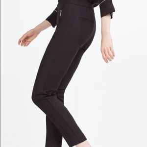 NWT Zara Zippered Dress Pants - Black